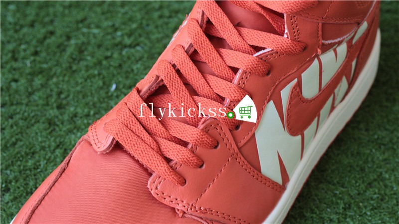 2018 Off-White x Air Jordan 1 Nike Swoosh Orange/White